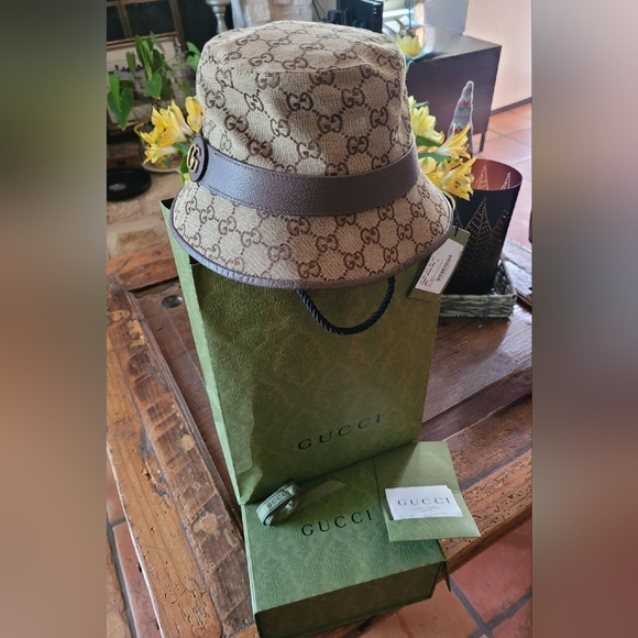 Gucci Canvas Bucket Hat - Picture 2 of 5